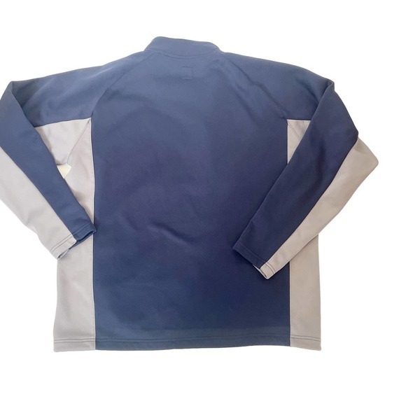 Champion Mens Quarter Zip Sweater Fleece Shirt Long Sleeve‎ Sz L Blue Grey - Picture 2 of 6